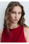 Midi Length Satin Dress - 5