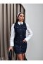 Darkblue Zero Sleeve Pocket Dress
