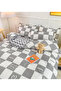 Sharpdo 4-Pieces Bed Sheet Set Polyester Soft Quilt Cover - 5