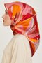 Floral Print Sura Saf Silk Scarf 9200D 50 50 - 3