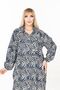 Women's Long Sleeve Plus Size Woven Summer Long Sleeve Dress