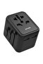Dual Usb-A Universal Travel Adapter 2.4A - Black - 4