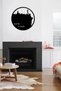 Black Wood New York Wall Decor 40X40Cm Mdf Painting for Salon Living Bed Children's Room Office Kitchen