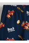 Lcw Kids Gray Elastic Waist Printed Boys' Pajama Set - 6
