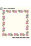 Patterned Hollow Embroidery Writing - 0300-598