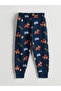 Lcw Kids Gray Elastic Waist Printed Boys' Pajama Set - 4