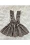 Girl's Leopard Bow Ruffle Strap Salopet Dress (Made from 100% Cotton Fabric.) - 5