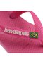 Baby Brasil Logo Ii Pink Flux/White Baby Slippers - 6