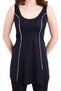 Women's 501 Striped Tights Dress Swimsuit Navy Blue - 3
