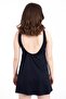 Women's 550 Striped Dress Swimsuit Navy Blue - 4