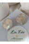 Bone Pattern Silver Color Detail Steel Earring with Apparatus Polymer Clay Women's Earrings Handmade Custom Design