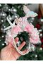 Luxury Design Mermaid Tail with Pearls Star Flower Birthday Party Tiara White Pink Crown - 4