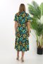 Summer Modal Dress with Floral Print Buttons and Lace Detail - 3