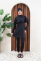 Long Sleeve Closed Hijab Swimsuit with Flywheel Detail 3712 - 4