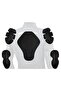 Motorcycle Women's Jacket Full Protection 4 Season Leather and Maxdura Fabric Jacket White - 3