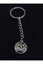 Lotus Flower Figure Meditation and Yoga Themed India Model Steel Keychain - 6