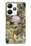 Infinix Hot 30i Compatible Green Nature Transparent Silicone Case
