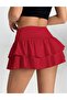 High Waist Super Mini Skirt with Tights Inside - 4