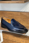 Special Production Stitched Neolite Sole Fringed Opening Leather Classic Loafer Shoes - 6