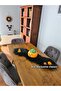 Black Plush Tablecloth Stylish Decorative Luxury Elegant Modern Decorative Runner.