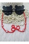 Chain-Red Butterfly Children's Glasses Chain-Children's Gift-April 23 Gift - 3
