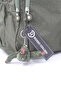 Unisex Crinkle Water-Repellent Fabric Middle School High School University Backpack, School Bag, Keychain Gift - 2