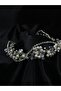 Wedding Engagement Bridal Crown with Pearl Crystal and Zircon Stone - 4