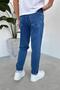 Dark Blue Basic Regular Trousers - 3