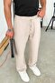 Stone Waist Drawstring Relaxed Trousers - 4