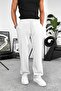 Light Gray Textured Soft Jogger Pants