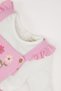 New Season Baby Girl's 2-Piece Suit Crew Neck Long Sleeve Top Strap Salopet Dress - 3