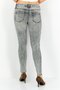Women Skinny Fit Washed Stretchable Denim Jeans, Grey - 2