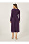 Embellished Square Neck A-Line Midi Dress - 5