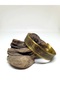 Gold Yellow Ethnic Design Brass Handcuff Bracelet with Pain Relief Magnet, Stress Bracelet No:23 - 2