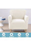 Stretch Elastic Flexible Washable Square Pattern Armchair Cover for One Person Sofa Cover Seat Cover (1 Piece)