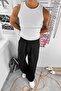 White Cozy Basic Tank Top Lycra Premium Corded Tank Top - 5
