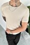 Beige Basic Premium Relaxed T-Shirt - 3