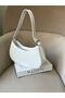 Women's Baguette Shoulder Bag with Belt Accessories