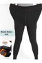 Men's Baddal Large Size Black Thermal Plush Leggings Underwear Fur Fleece Plush Fleece Furry Underwear