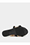 Embellished Fringe Flat Sandals - 6
