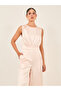 Satin Sleeveless Wide Leg Jumpsuit - 2