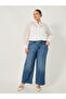 Plus Size Balloon Sleeve Schiffli Shirt - 2