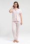 Modal Cotton Short Sleeve Shirt Collar Bias Women's Pajamas Set Thclvr.77.15.Pc.Vr - 3