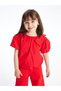 Crew Neck Balloon Sleeve Baby Girl Shirt - 2