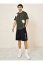 Slogan Embroidery Oversized Shorts - 2