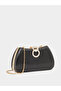 Embellished Lock Clutch Bag with Chain Strap