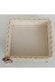 Metal Leg Square Mesh Basket Napkin Holder Organizer Gift Dowry Holder - 3