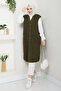 Women's Pocketed Button Closure Knitwear Vest - 3