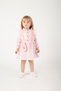 Girl's Bag and Lacy Muslin Cloth Winter Pink Eid Dress (2-3-4-5 Years) - 3