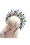 Artificial Flower Crown, Bridesmaid & Party & Maternity & Outdoor Shooting Crown, Henna and Bridal Crown - 3